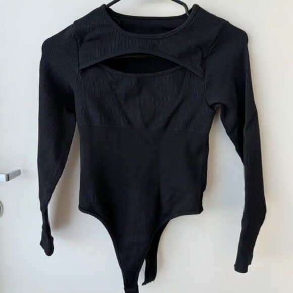 Bundle: Round Neck Hollow Chest Sexy Bodysuit | XS | Form-Fitting Stretch NWOT - Picture 2 of 12